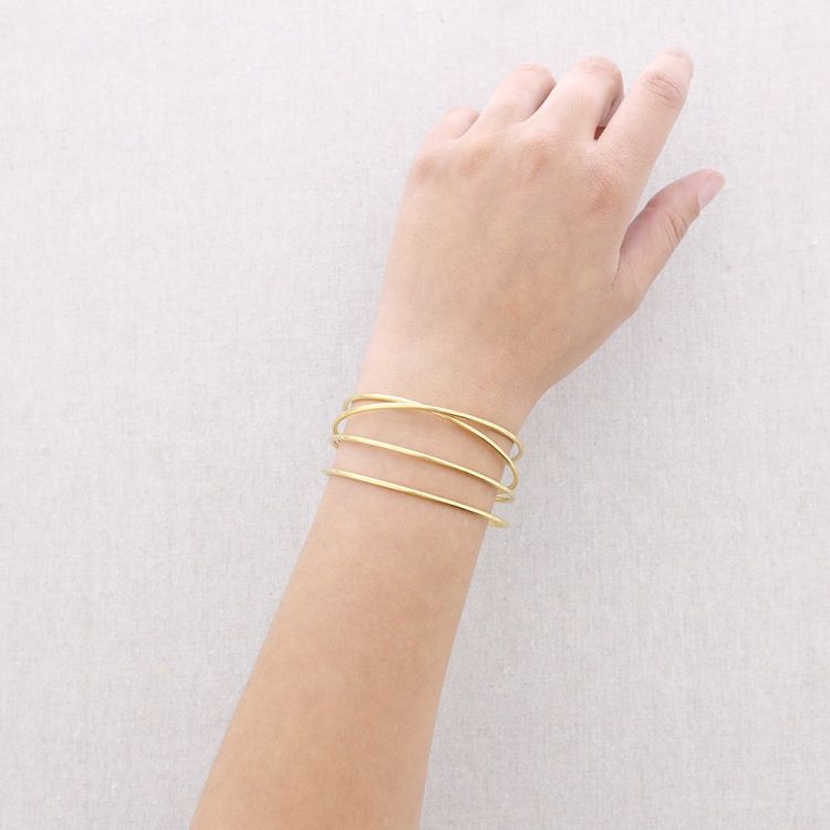 FOUR STRIPS STEEL BRACELET 2