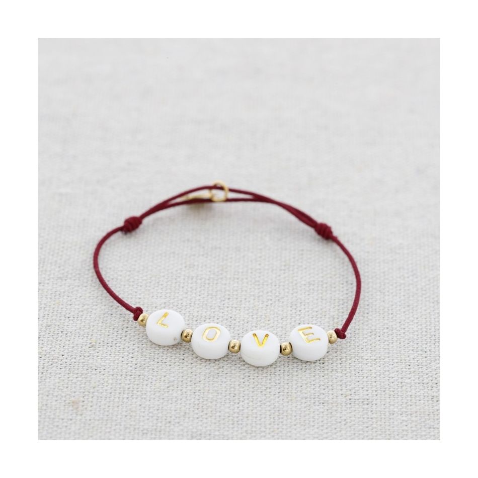 ELASTIC LOVE BRACELET WITH STEEL BEADS
