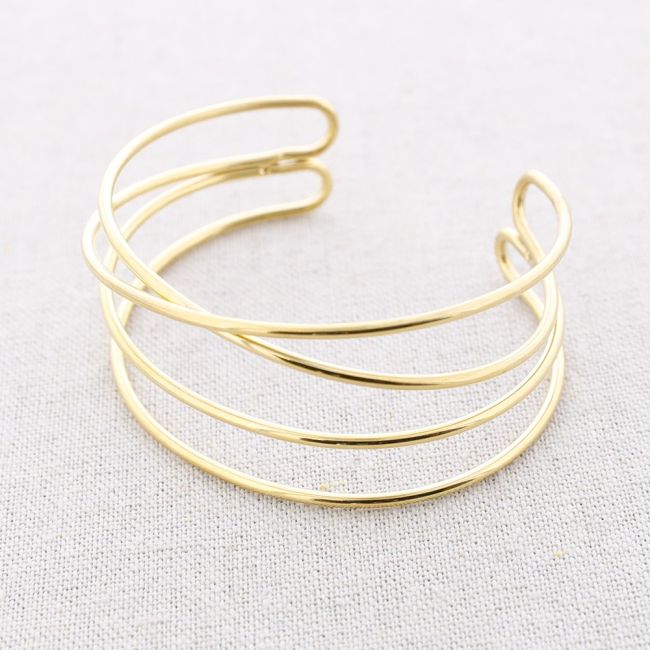 FOUR STRIPS STEEL BRACELET