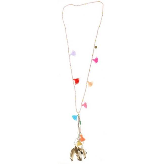 COLLAR LARGO COLG. FLECOS PLUMAS
