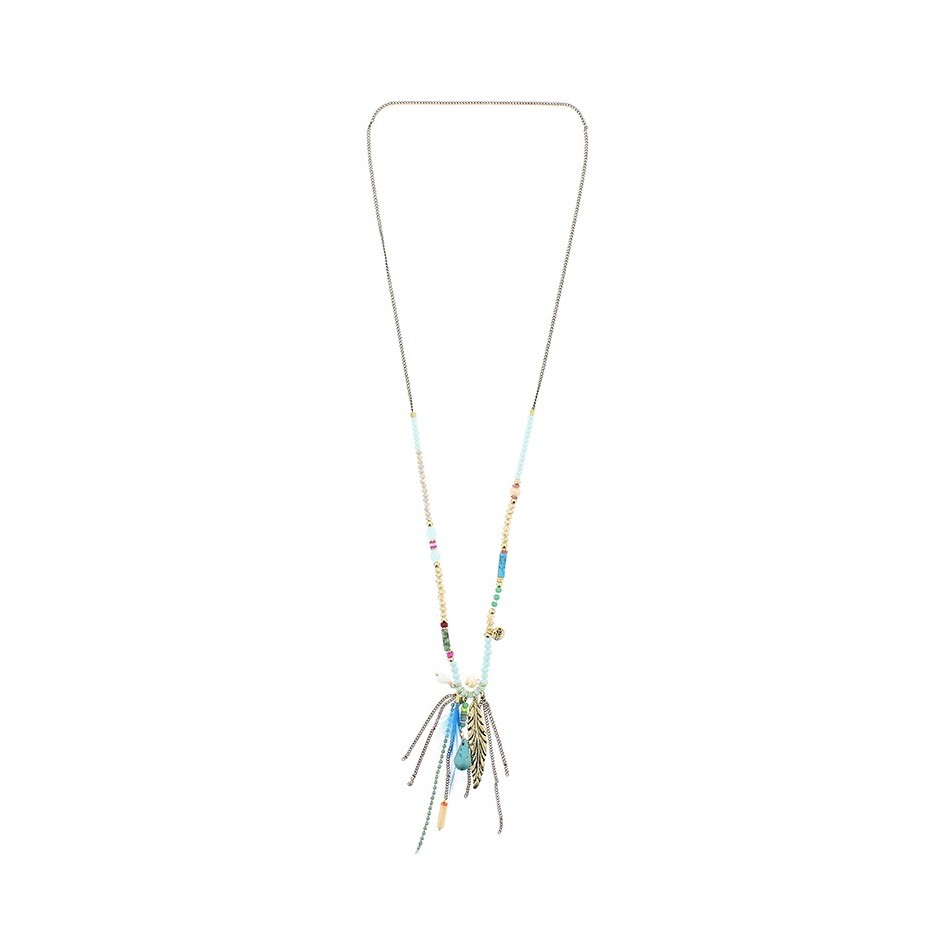 LONG NECKLACE WITH PENDANT BEADS