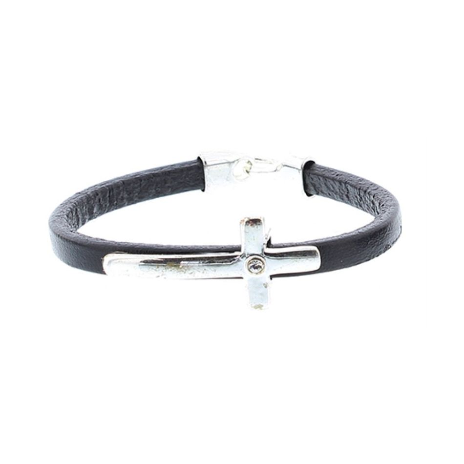 METALLIC LEATHER BRACELET