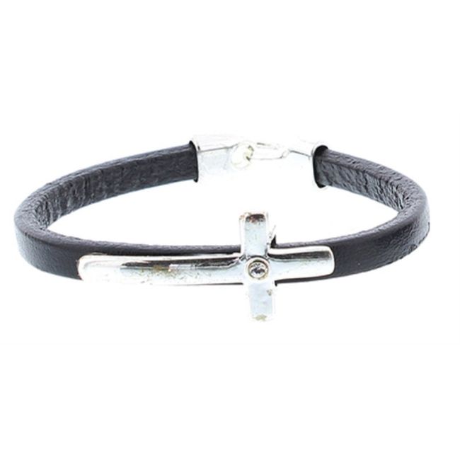 METALLIC LEATHER BRACELET