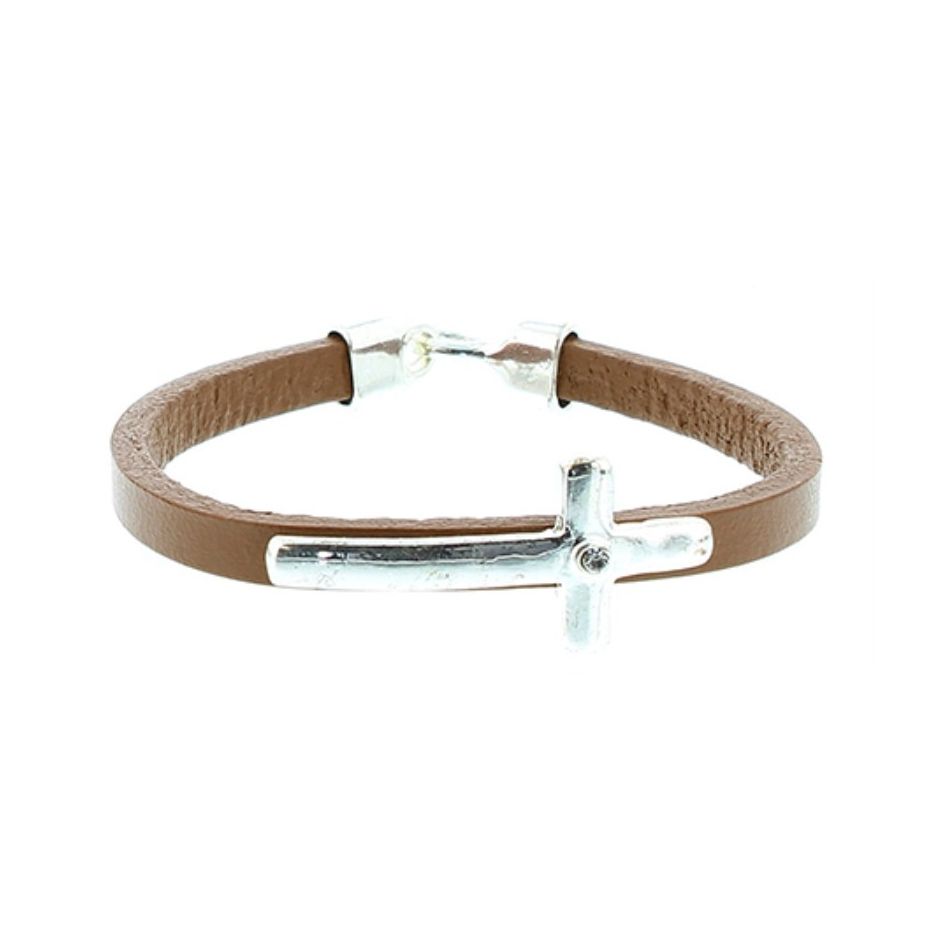 METALLIC LEATHER BRACELET