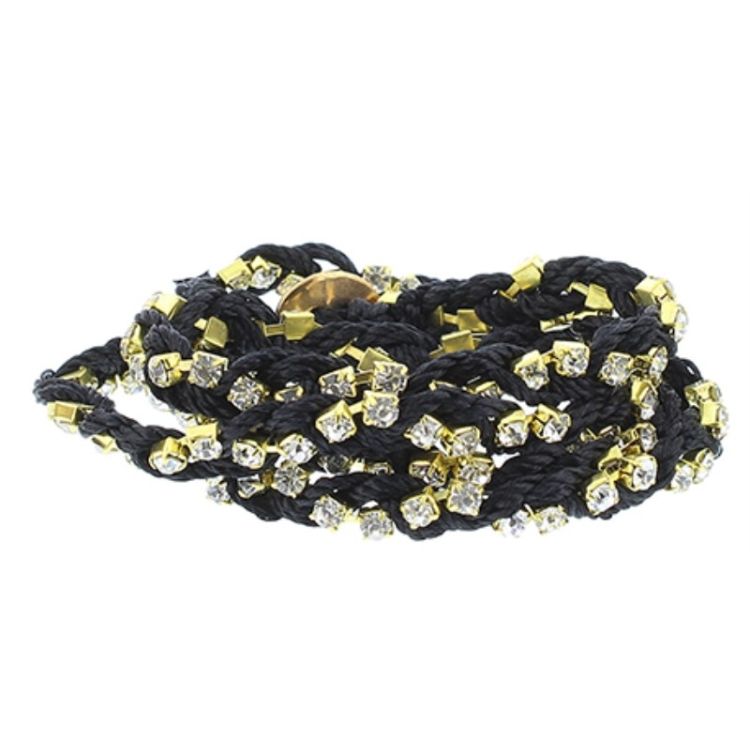 CRYSTAL BRAIDED BRACELET