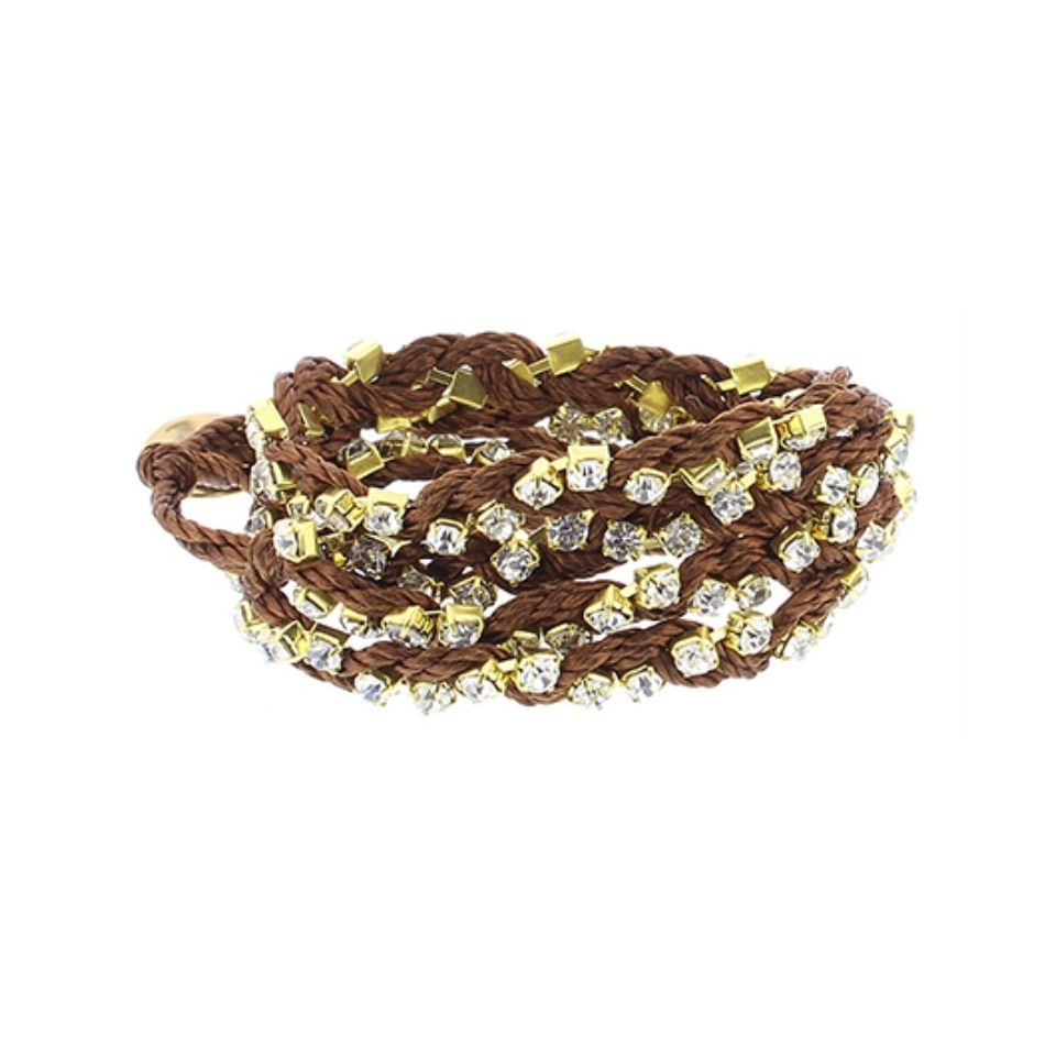 CRYSTAL BRAIDED BRACELET