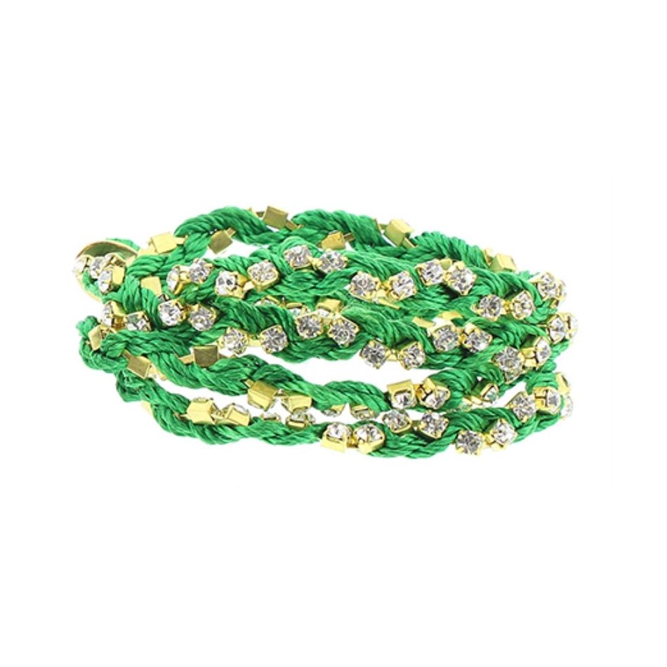 PULSERA TRENZADO CRISTALES