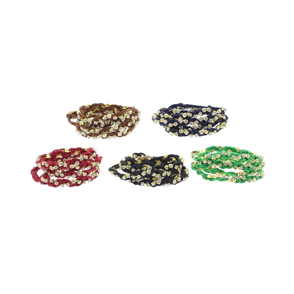 CRYSTAL BRAIDED BRACELET