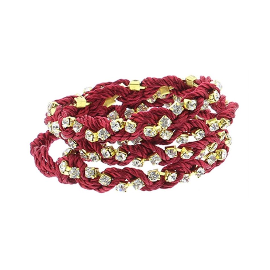 CRYSTAL BRAIDED BRACELET