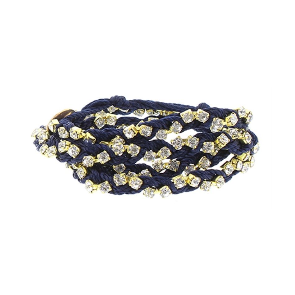 CRYSTAL BRAIDED BRACELET