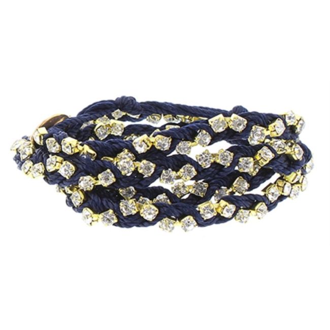 CRYSTAL BRAIDED BRACELET