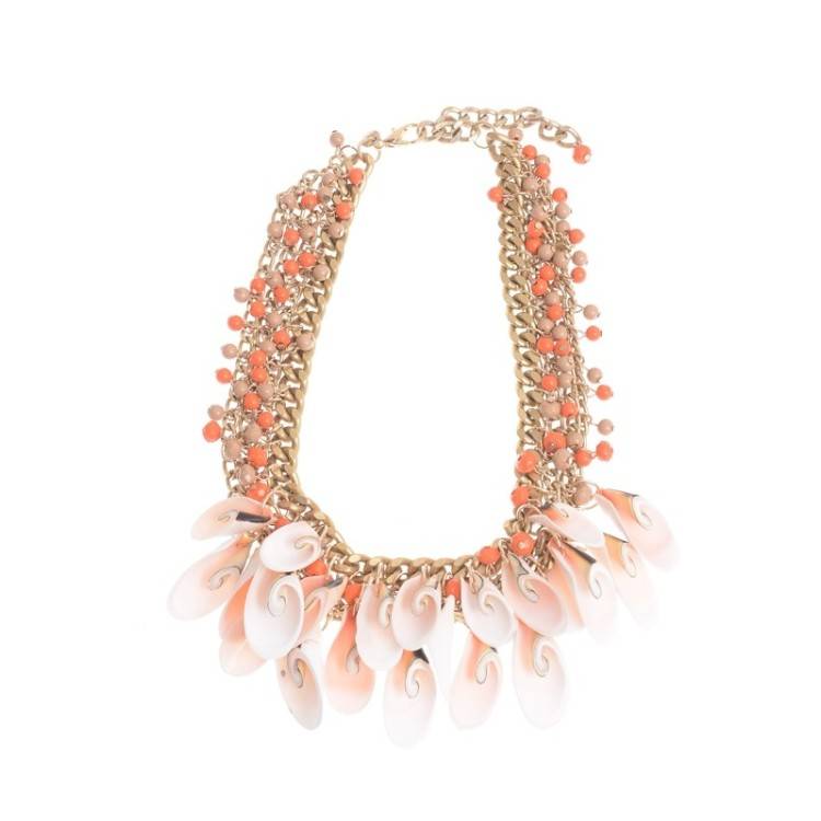 SHELL BEADS SHORT NECKLACE 2