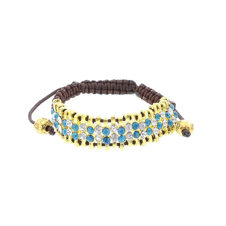 PULSERA MACRAMÉ CRISTALES