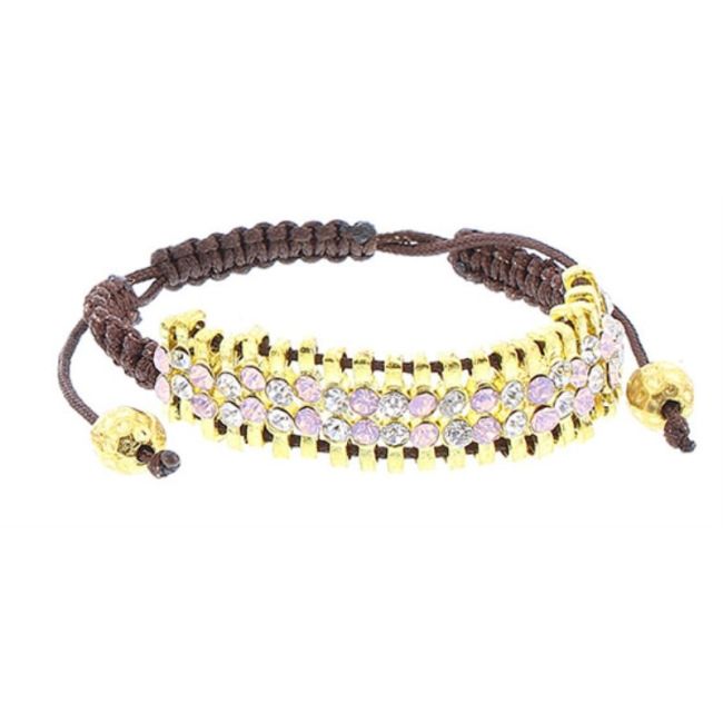 CRYSTAL MACRAME BRACELET