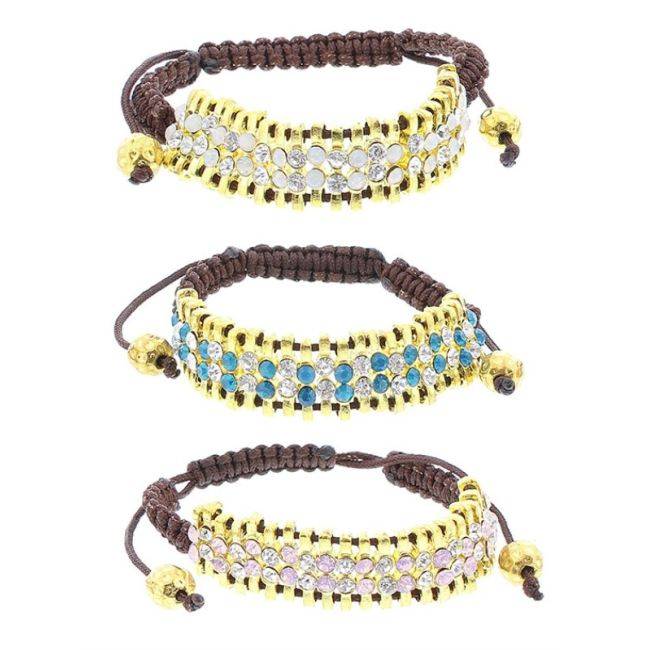 CRYSTAL MACRAME BRACELET