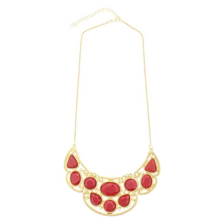 METAL RESIN SHORT NECKLACE