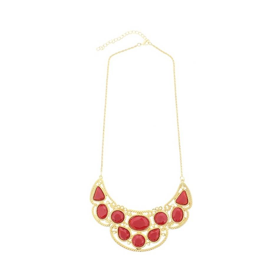 METAL RESIN SHORT NECKLACE