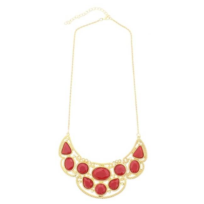 METAL RESIN SHORT NECKLACE