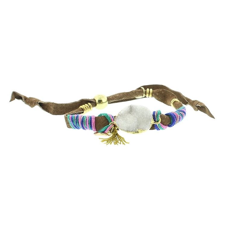 DELUXE ETHNIC LEATHER BRACELET 2