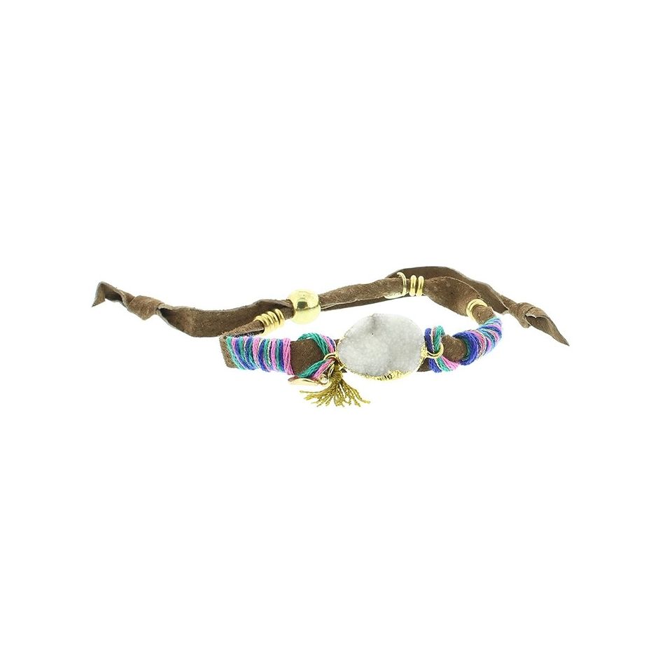 PULSERA CUERO ETNICO DELUXE