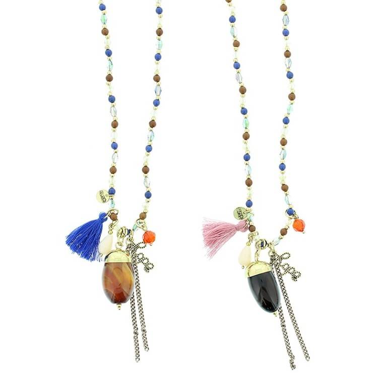 LONG STONE PENDANT NECKLACE 2