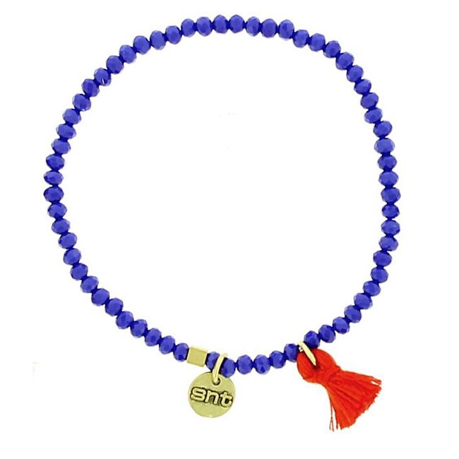 FRINGED FACETED BEADS BRACELET