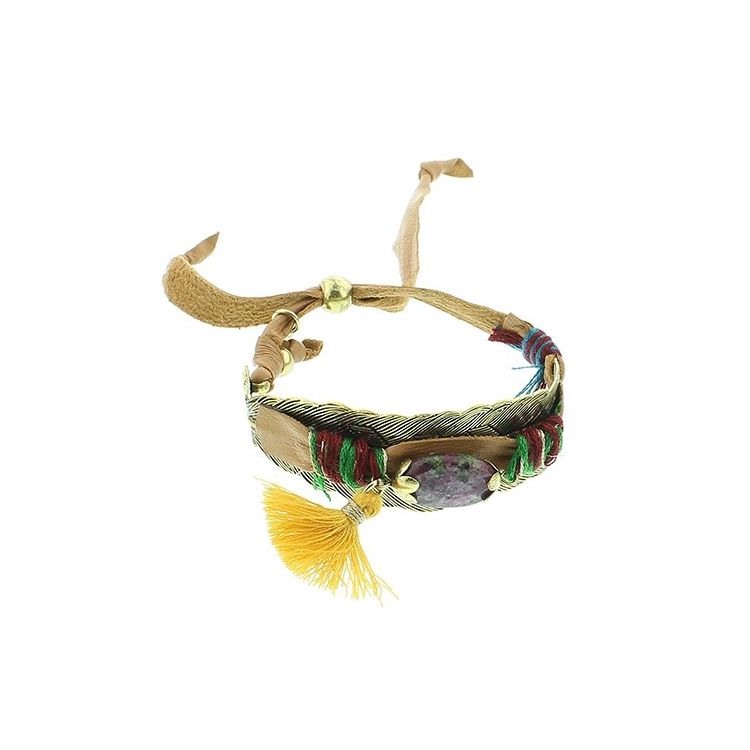 DELUXE ETHNIC LEATHER BRACELET 2