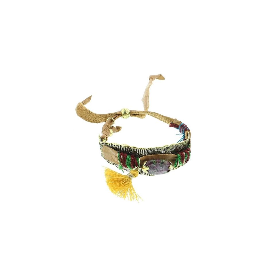 PULSERA CUERO ETNICO DELUXE