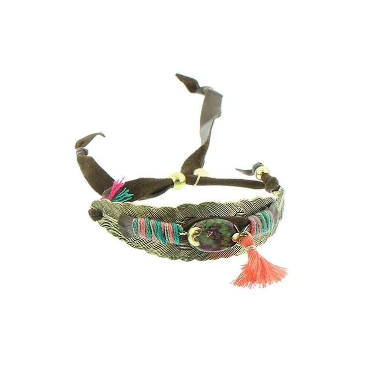 PULSERA CUERO ETNICO DELUXE