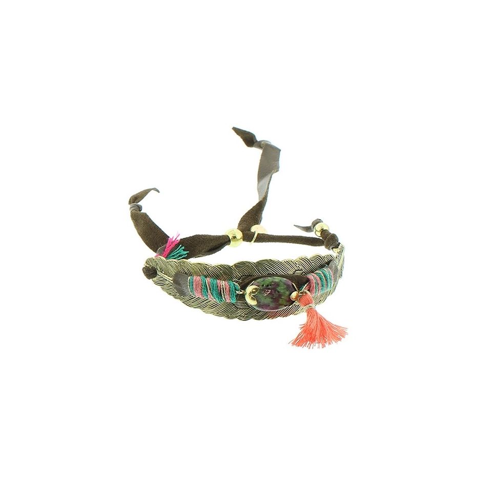 DELUXE ETHNIC LEATHER BRACELET