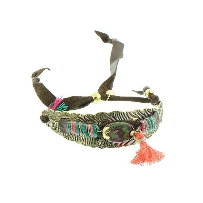 DELUXE ETHNIC LEATHER BRACELET