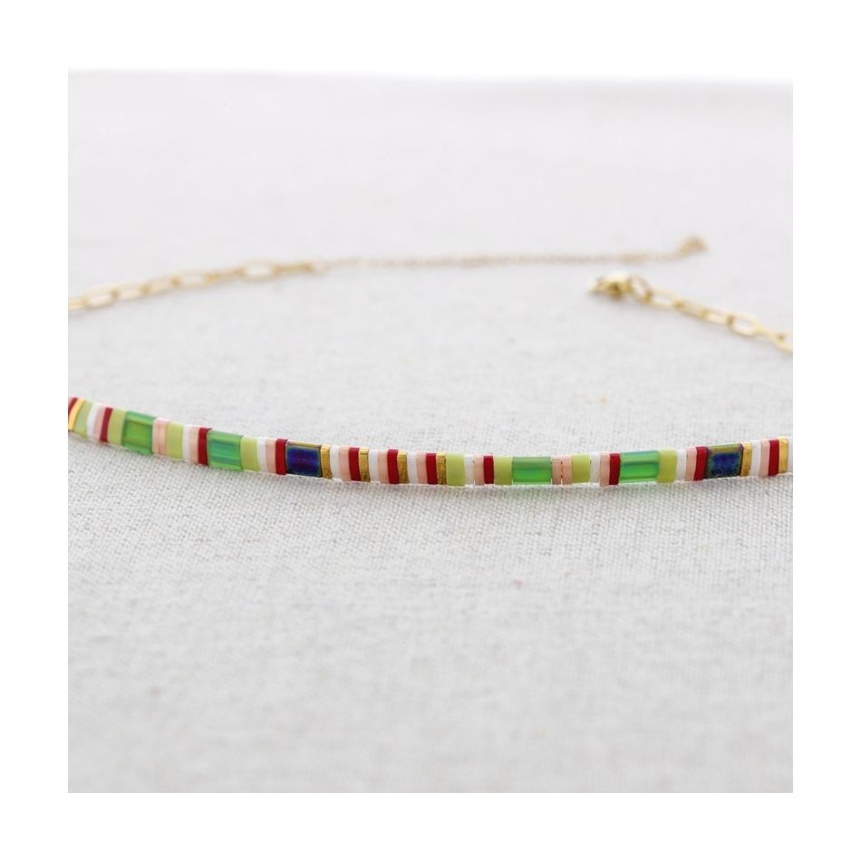 MIYUKI BEADS STEEL CHOKER