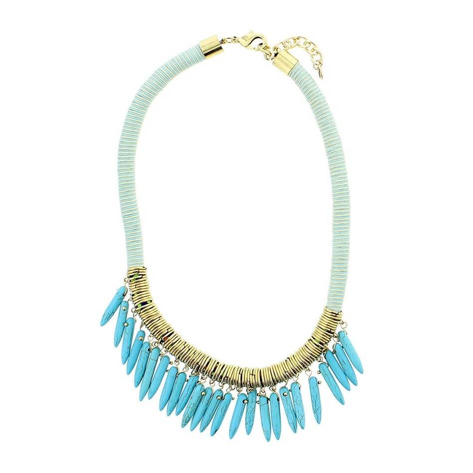 STONE PENDANT SHORT NECKLACE