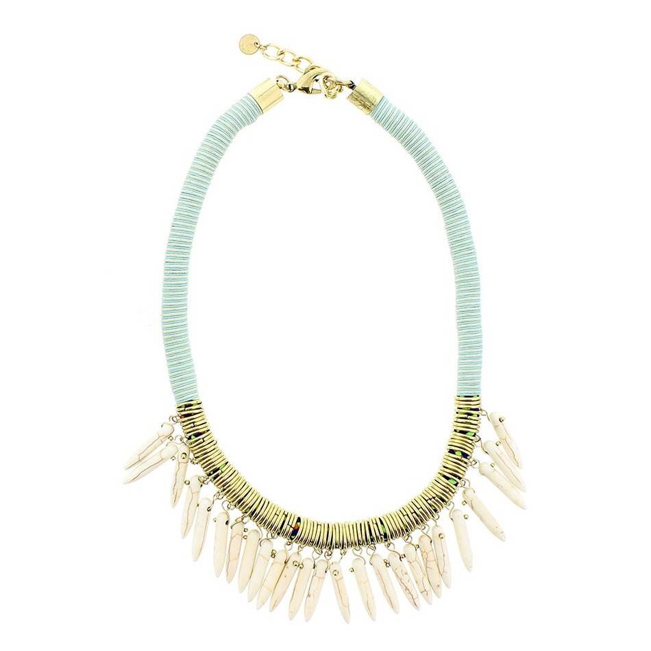 STONE PENDANT SHORT NECKLACE