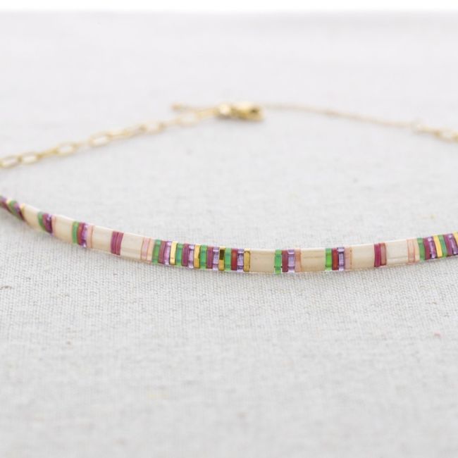 MIYUKI BEADS STEEL CHOKER