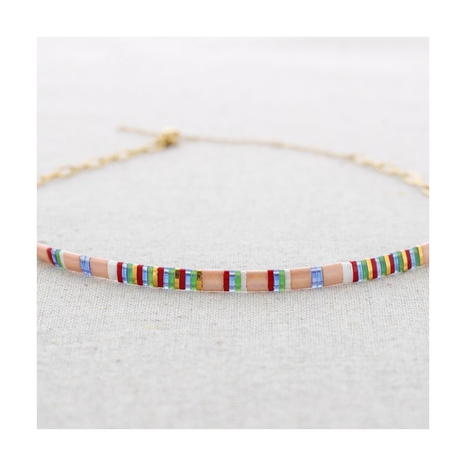 MIYUKI BEADS STEEL CHOKER