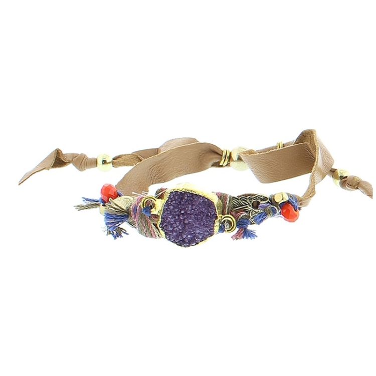 DELUXE ETHNIC LEATHER BRACELET 2
