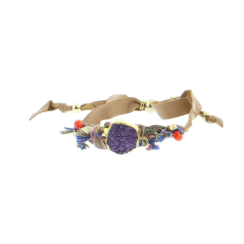 PULSERA CUERO ETNICO DELUXE