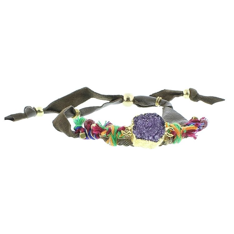 DELUXE ETHNIC LEATHER BRACELET