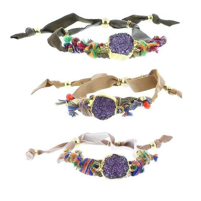 DELUXE ETHNIC LEATHER BRACELET