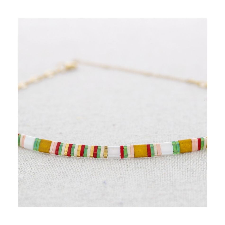 MIYUKI BEADS STEEL CHOKER