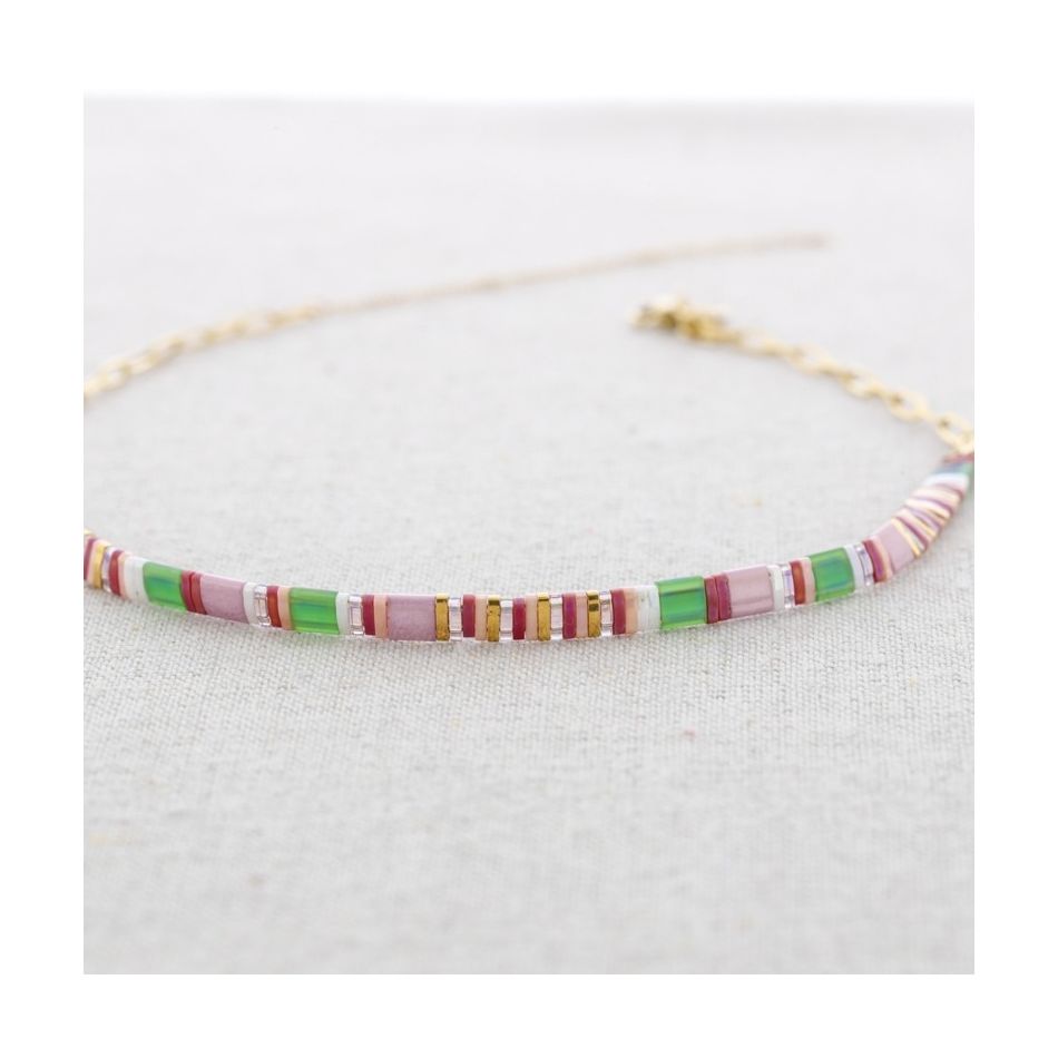 MIYUKI BEADS STEEL CHOKER