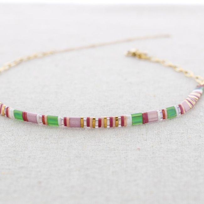 MIYUKI BEADS STEEL CHOKER