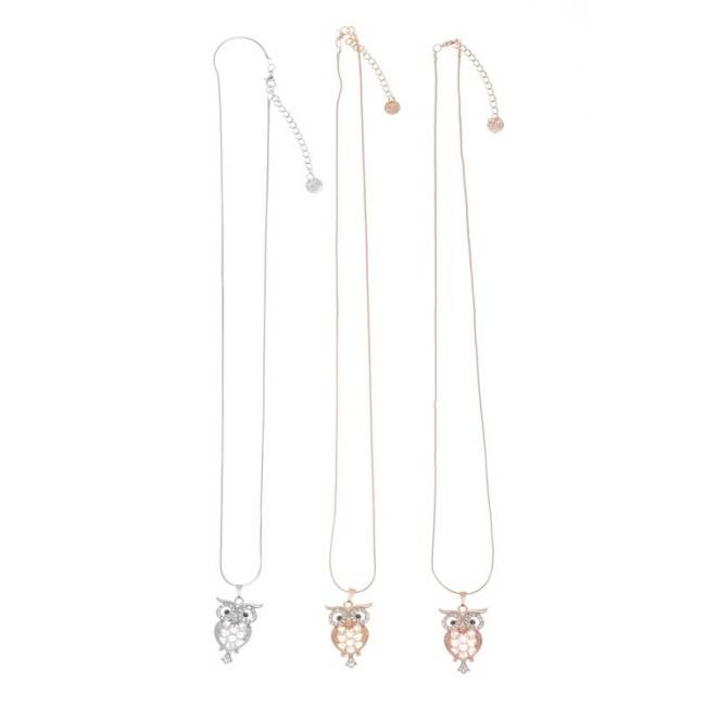 COLLAR COLGANTE METAL CRISTALES