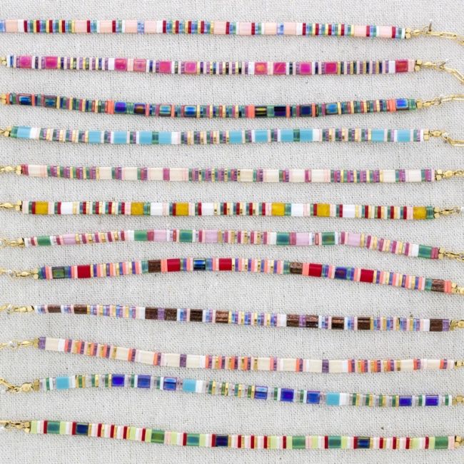 MIYUKI BEADS STEEL CHOKER
