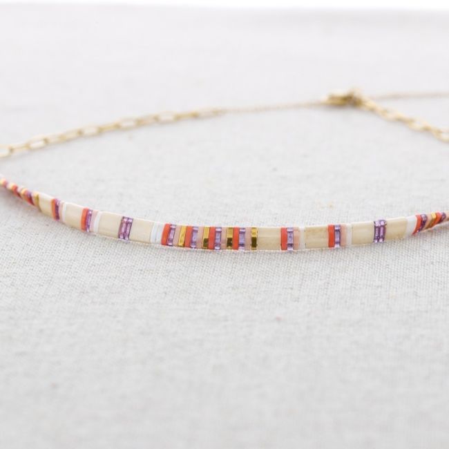 MIYUKI BEADS STEEL CHOKER