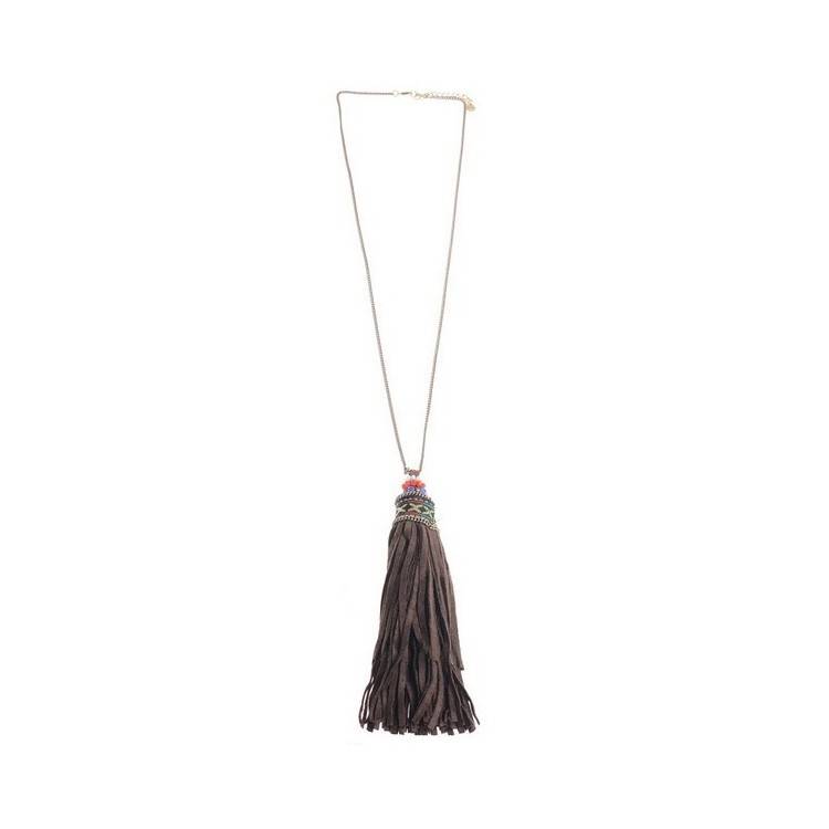 LONG PENDANT NECKLACE FRINGE
