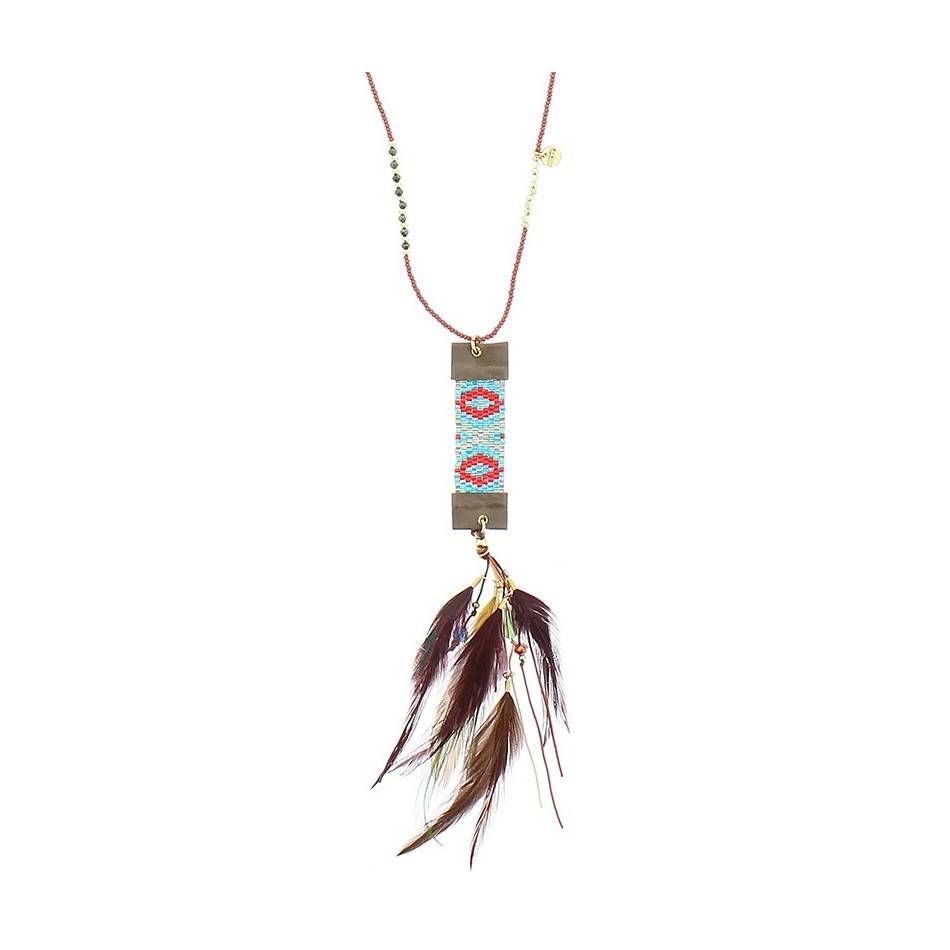COLLAR LARGO COLG. PLUMAS
