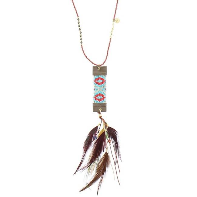 COLLAR LARGO COLG. PLUMAS