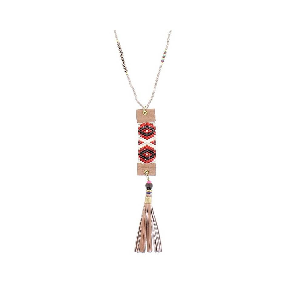 LONG PENDANT NECKLACE FRINGE